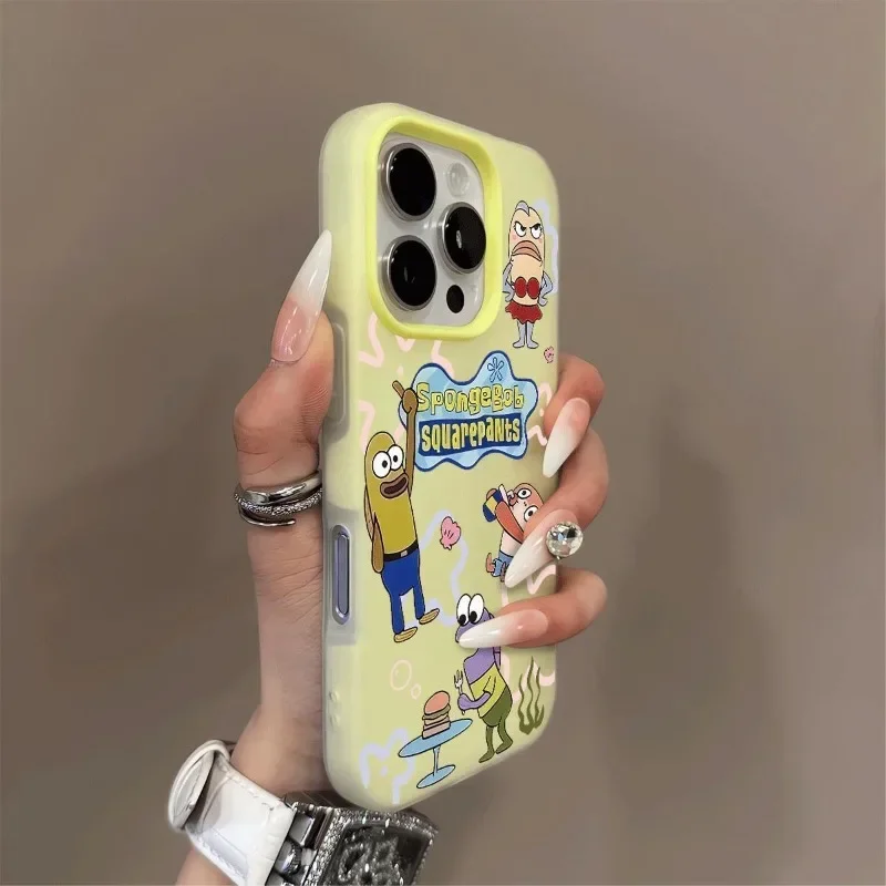 Anime Bikini Bottom Thumbs Up 2-in-1 Jelly Case for IPhone 17 17P 16 Plus 15 14 Transparent Flexible Protective Slim Kawaii Gift