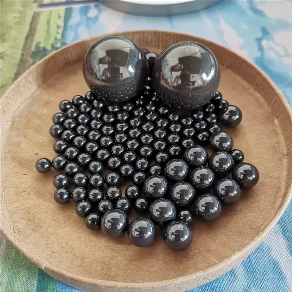 Silicon Nitride Ceramic Balls Si3N4 Black G5 Size 0.8-28.575mm Wear Resistant Solid Bearings for Water Pump