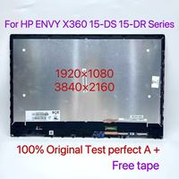 For HP Envy x360 15-DR 15-DS Series Original 15.6'' FHD 4K LCD Display Panel Touch Screen Replacement Assembly with Touch Monito