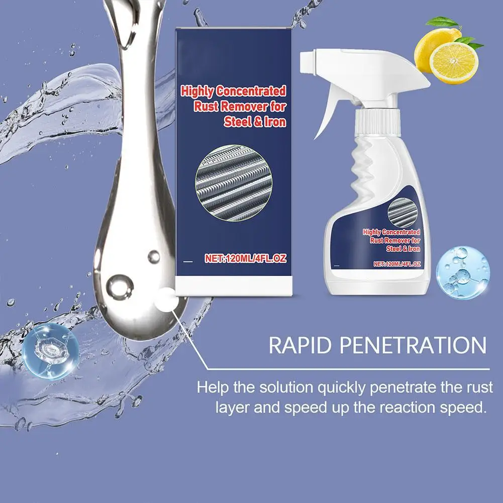 120/500ML Mehrzweck-Hochleistungs-Metallrostentferner Rostschutzspray 120ml Kraftvoller Metallrostentferner für Autos – Detail 10