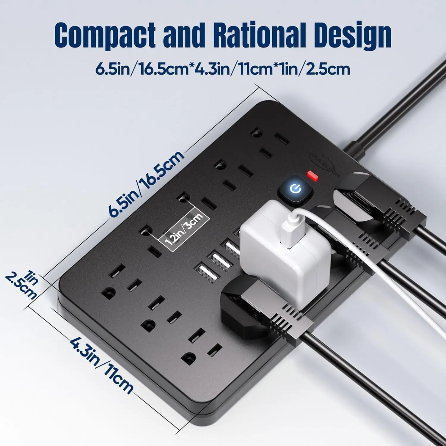 Compact and Rational Design - Power Strip