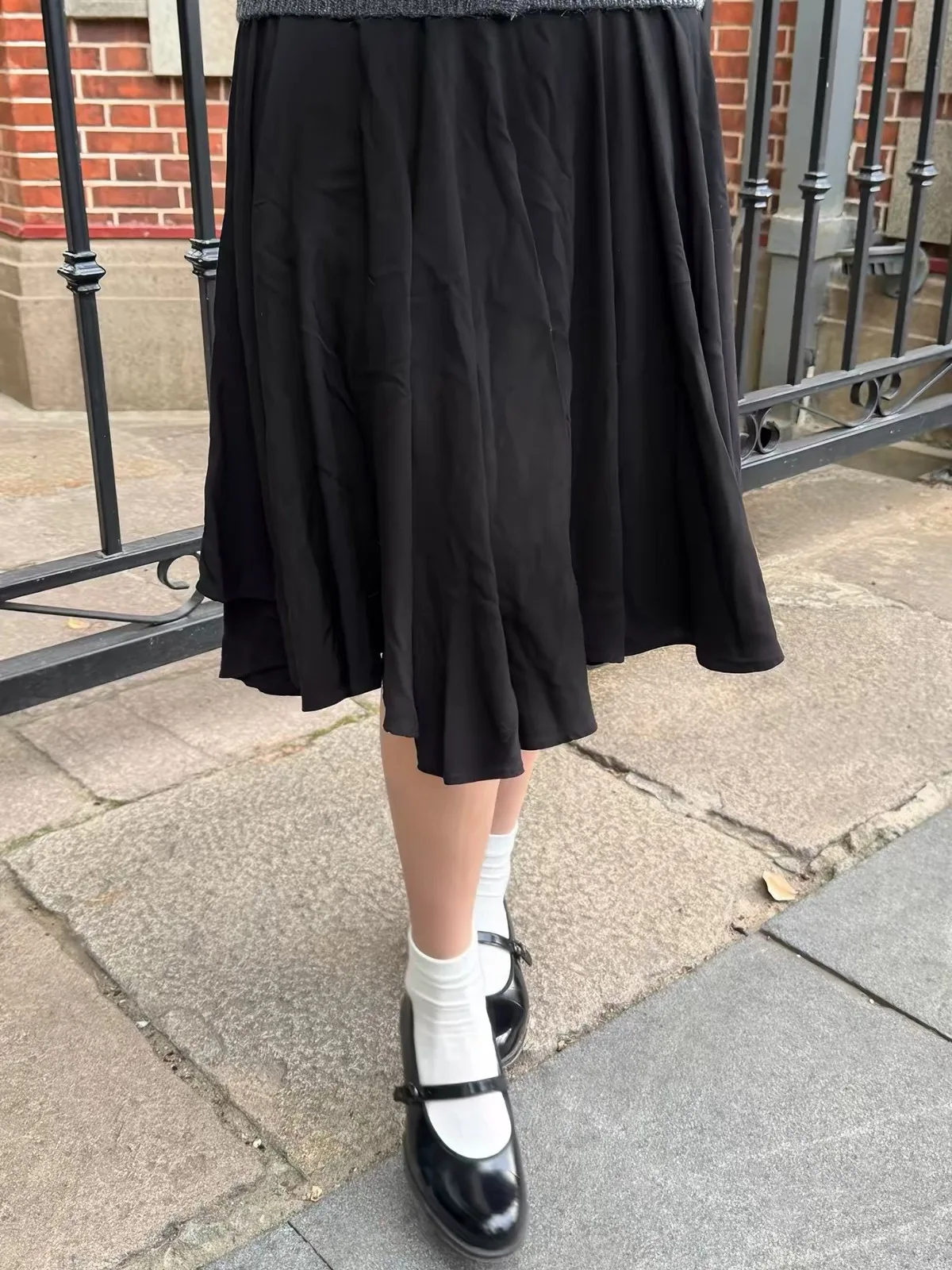 Solid Button-down Pleated Midi Skirt Women New Streetwear Simple Loose Full A-line Skirts Vintage Preppy Style Casual Faldas Y2K