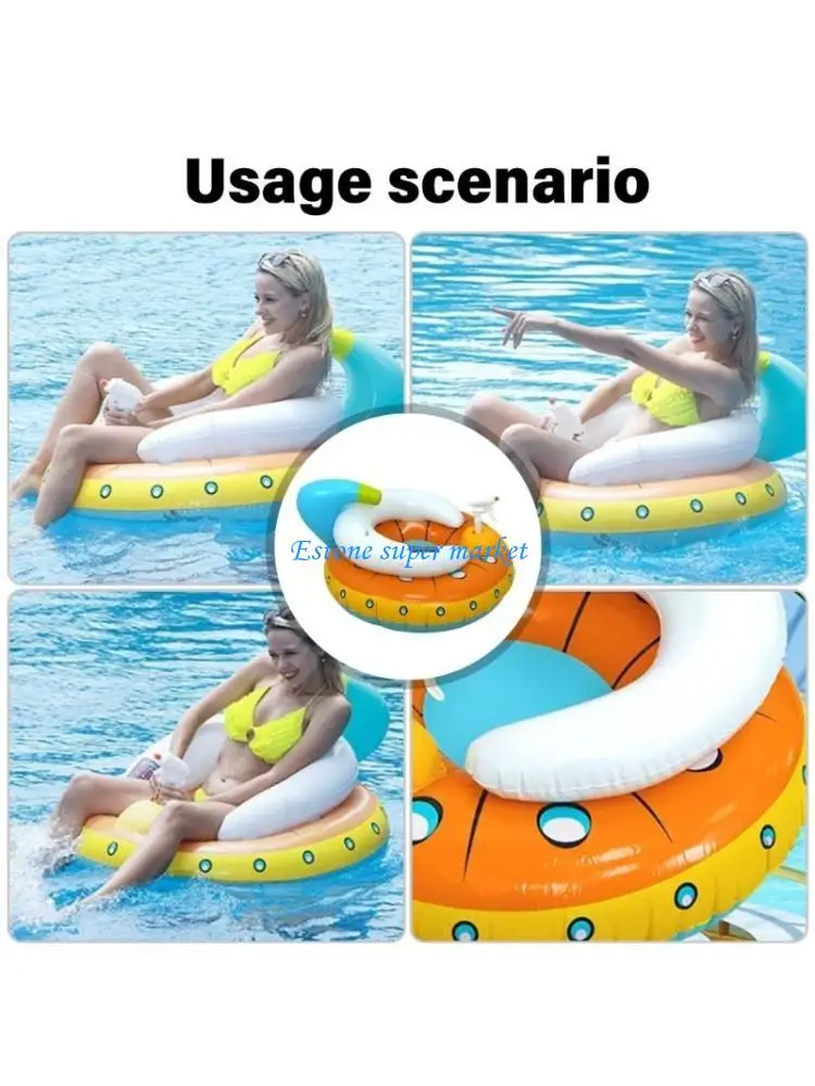 090B Pool Float with Water Water Seats Boat Inflatable Pool Float Swimming for Swimming Pool/Travel Supplies