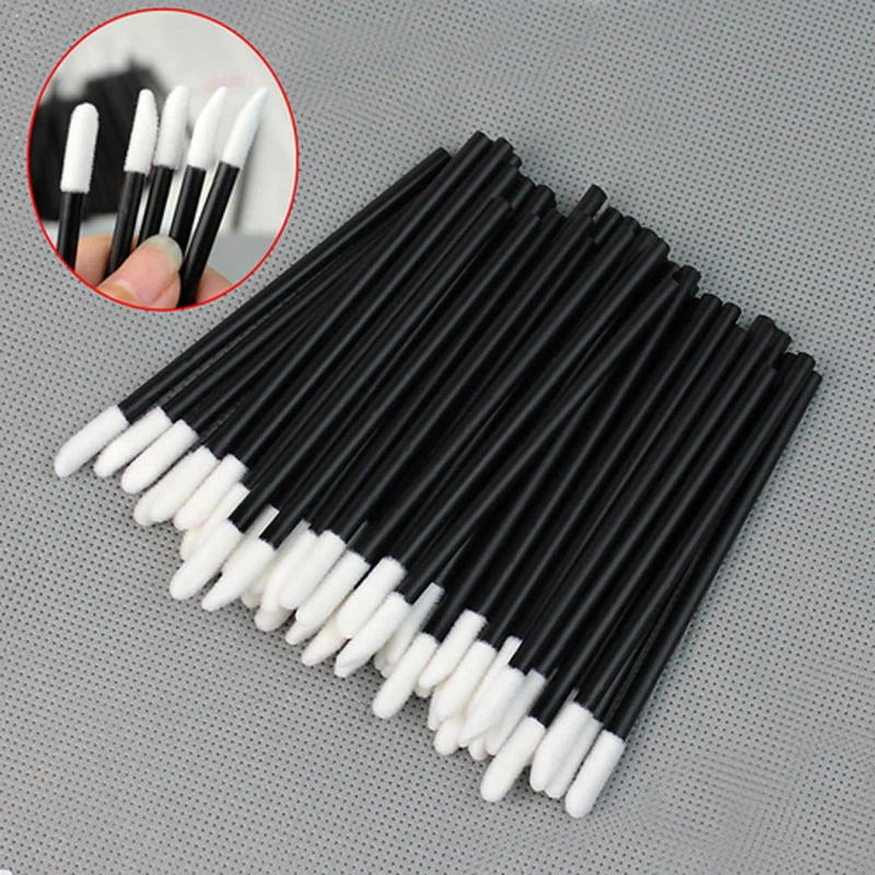 Wholesale 5/50/100 Pcs Mini Lip Brushes Applicator Eyelash Brushes Disposable Gloss Lipstick Wands New Cosmetic Makeup Products