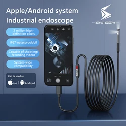 HD 1080P Single/Dual Lens Endoscope Inspection Camera for Android & iOS Mini Waterproof Inspection Camera for Pipe Inspection