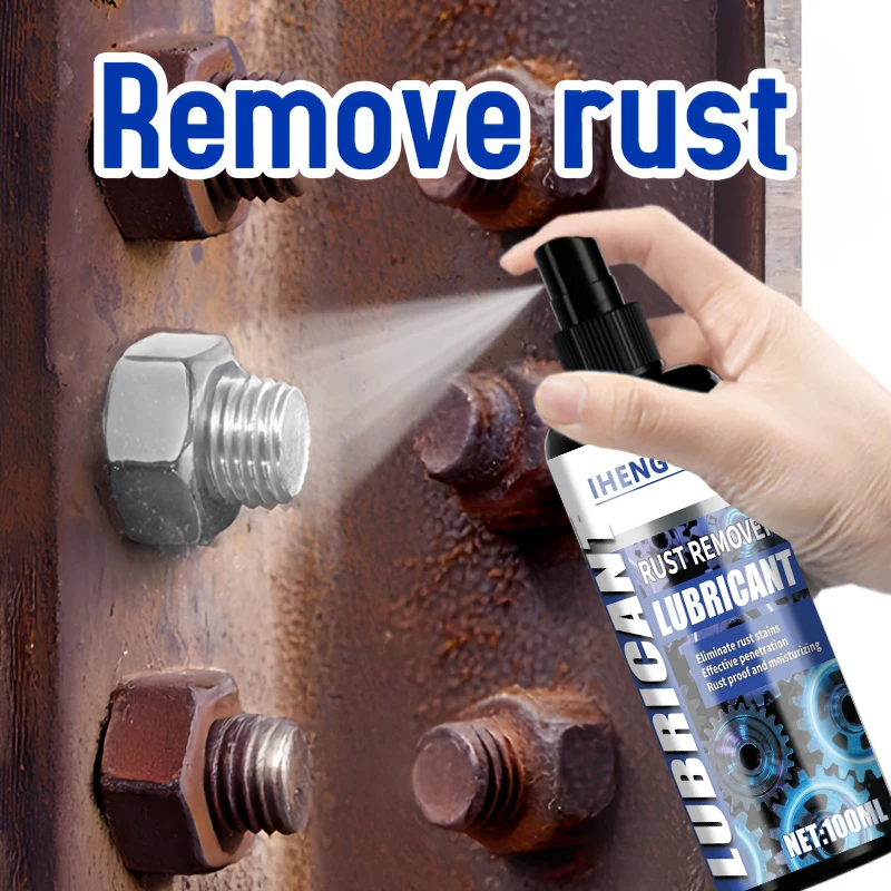 Rust Remover Spray - 100ml Ultra-Strong Rust Stain and Dirt Cleaner, Suitable for Car Wheels and Metal Surfaces, Provides Smooth and Reliable Performance