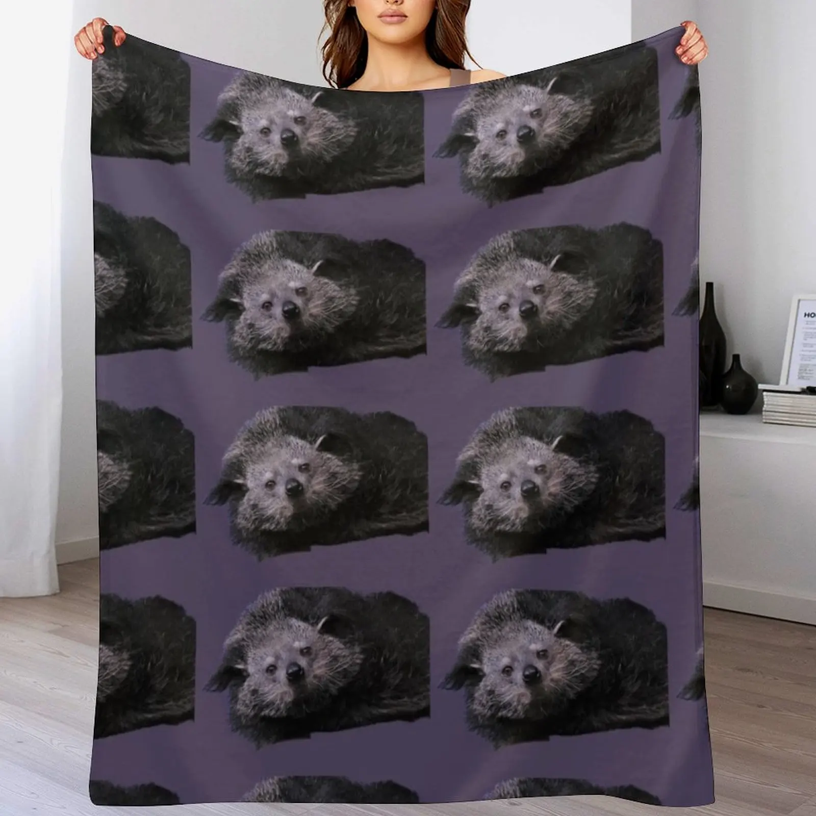 

Binturong Throw Blanket Plush Fuzzy Cozy Blanket for Couch Sofa