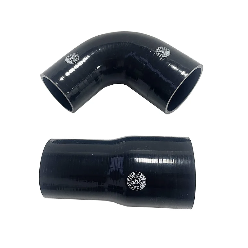 Intercooler Hose Pipe Kit For BMW 135i 335i N54 N55 E82 E90 E92 Silicone VRSF 7.5" view 5