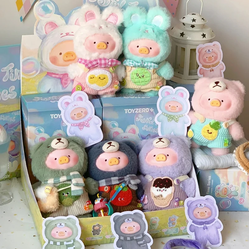 Teddy Lulu Original The Piggy-Joyful Time Series Caja ciega Caja Ciega colgante Kawaii muñeca juguete niñas regalo decoración de escritorio
