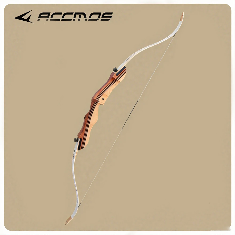 Acc 68-inch Recurve Bow 16-40lbs Draw Weight Right Hand Wooden Riser with Fiberglass Limbs for Outdoor Archery Hunting Shooti