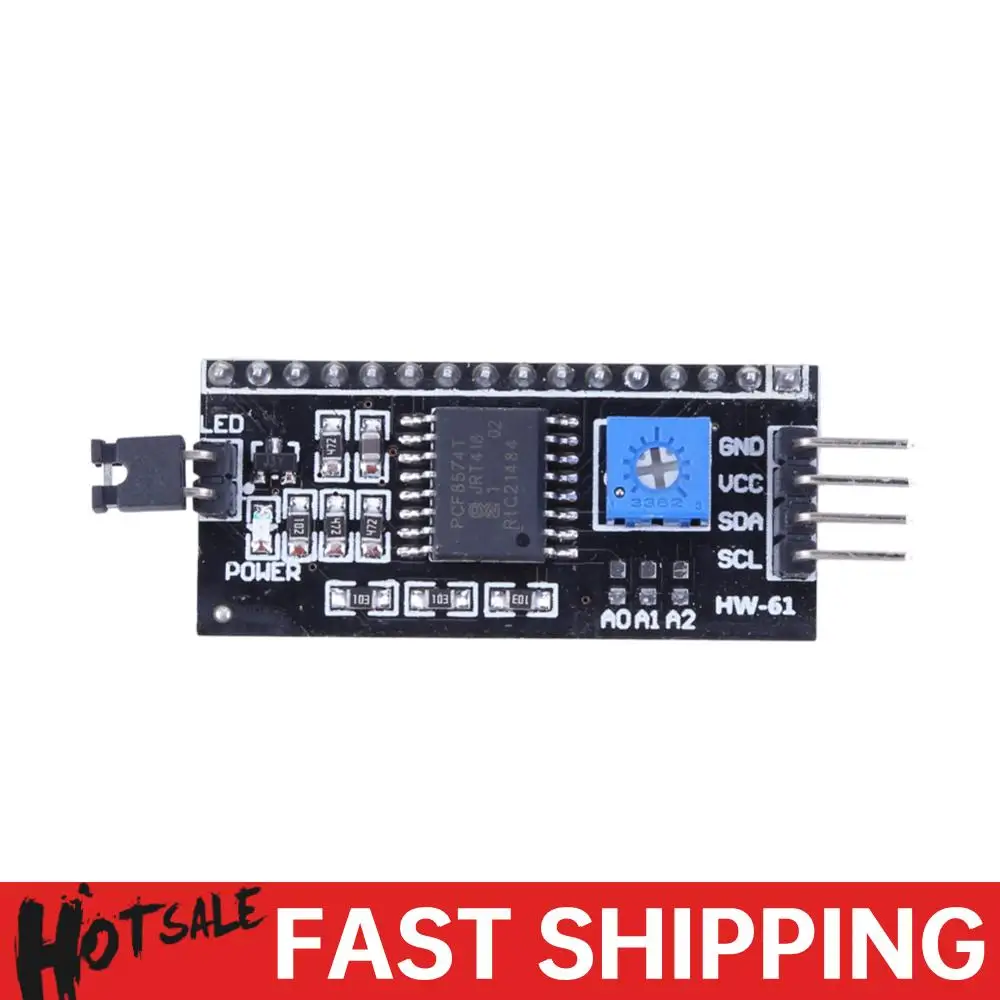 Module adaptateur d'affichage LCD PCF8574, carte d'interface série IIC I2C LCD1602 2004 IIC 5V pour pièces Arduino Robort