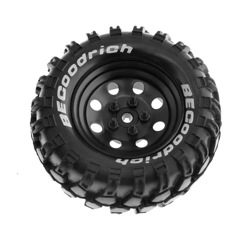 4 pçs 1.9 Polegada aro da roda de metal 90 100 110mm pneu de borracha para carro rastreador rc trx4 scx10 d90 cc01 yikong 4102 4103