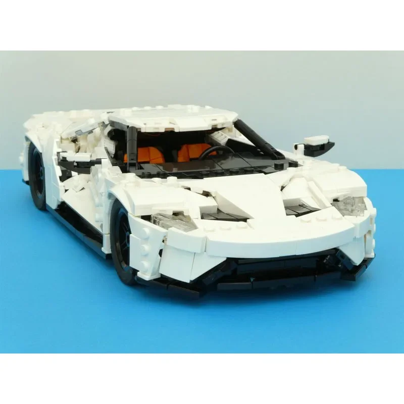 MOC-117446 Blanc ightsmile voiture 1:16 Assemblage Nuit De Construction Modèle • 1194 Pièces décennie s De Construction Enfants Anniversaire Personnalisé Jouet Cadeau