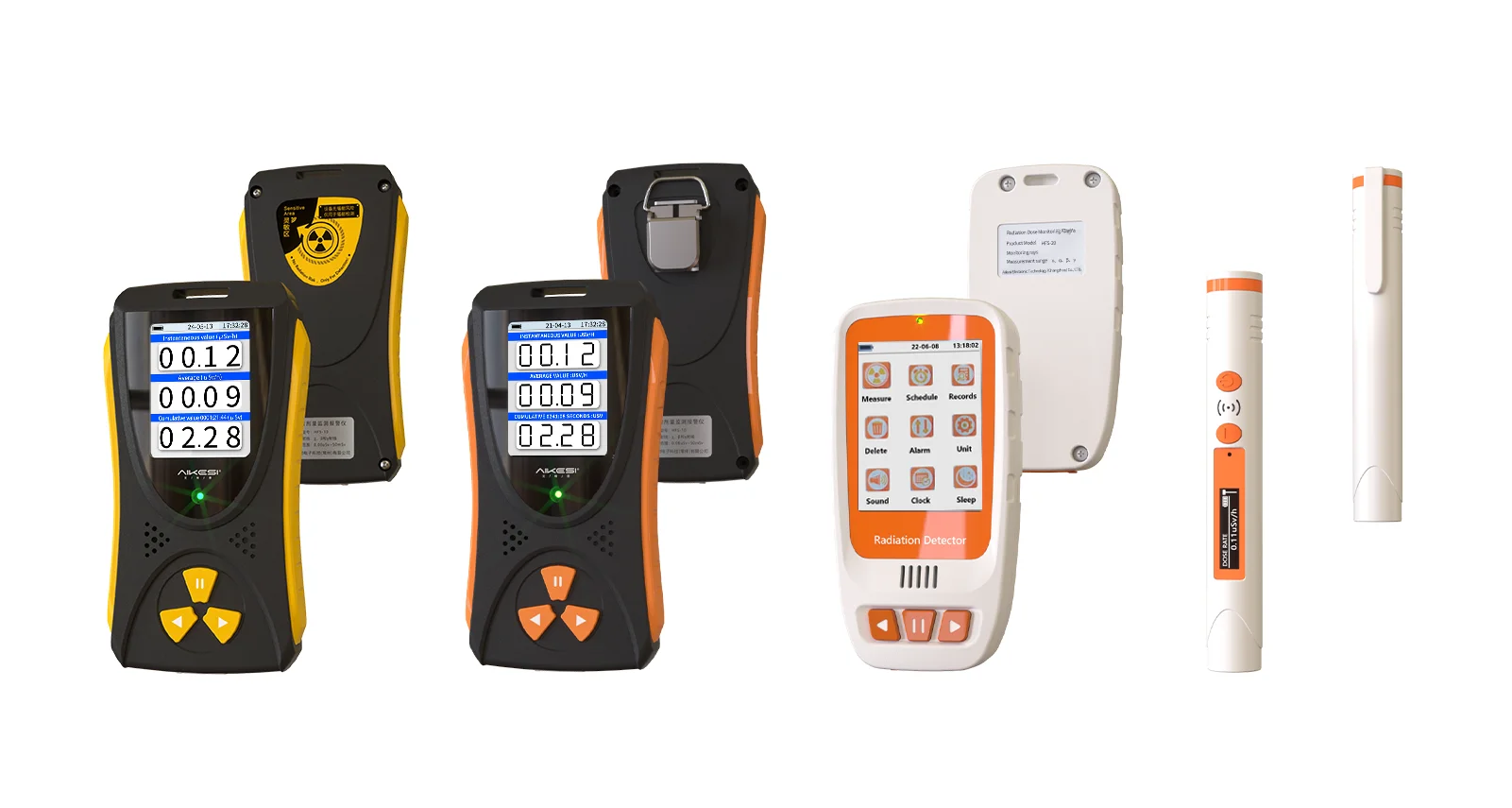 AIKESI HFS-10 Stralingsdetector Dosimeter Geigerteller Beta Gamma X-ray Oplaadbare Monitor X Beta Gamma Stralen Detector