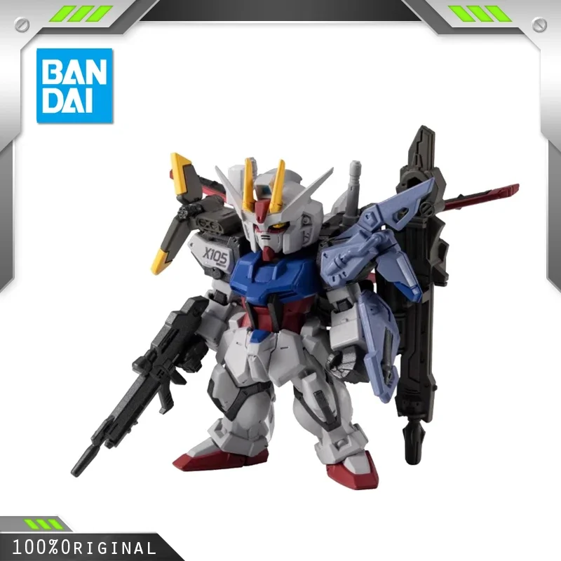 

Pre Sale BANDAI Anime Shokugan FW CONVERGE Strike Gundam Fully Equipped Assembly Plastic Model Kit Action Toy Figures Gift