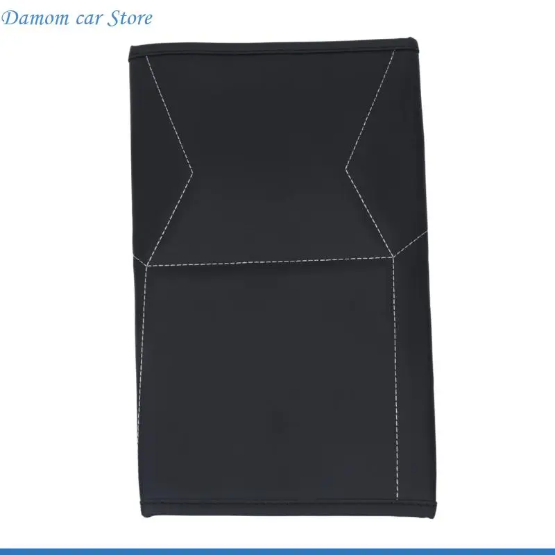A2UC Black Armrest Lid Cover with Secure Elastic Hold for Cabin Use