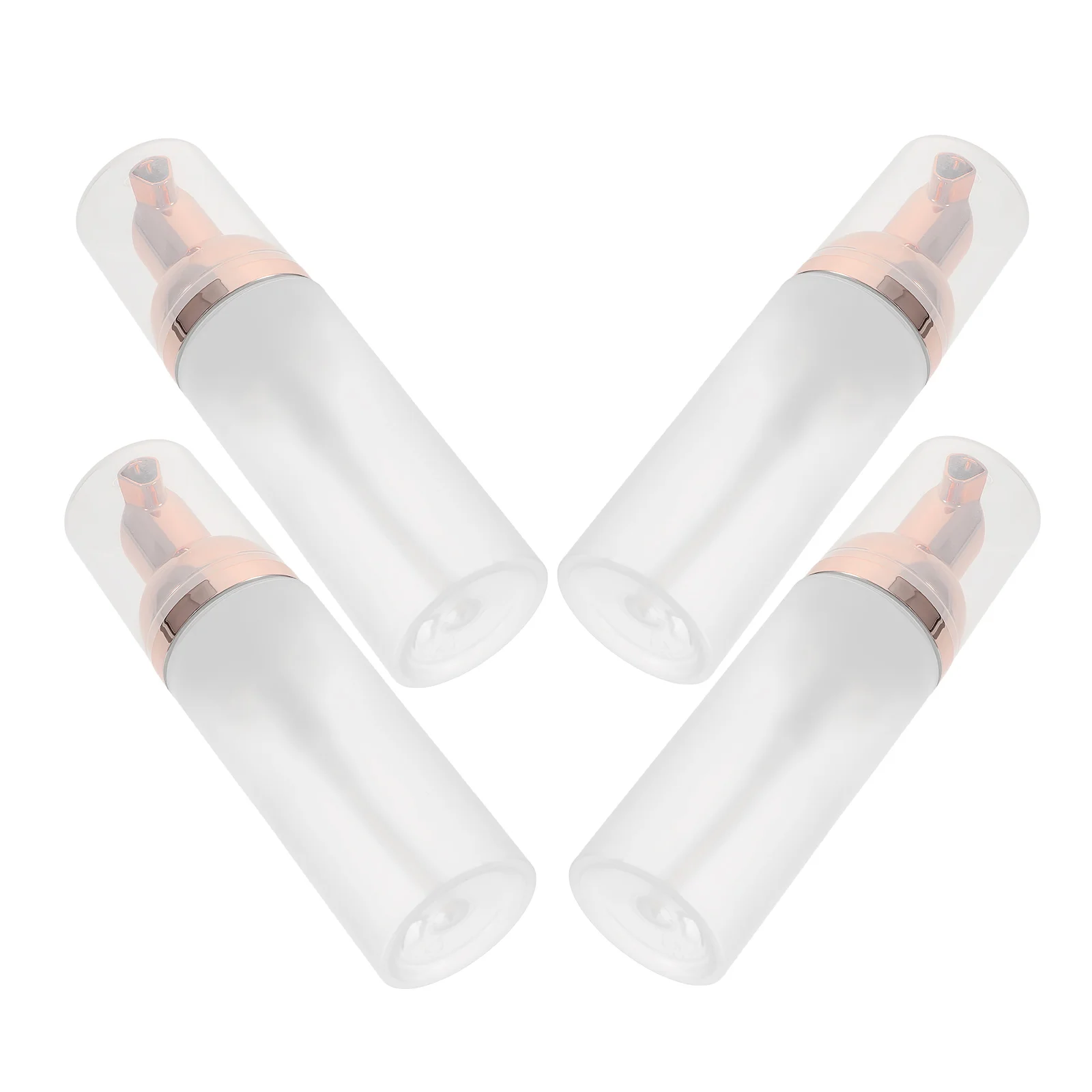 

4 Pcs Foaming Bottles High Quality Durable Travel H Soap Dispenser Reusable Round Smooth Simple Sub Bottles Refillable Easy