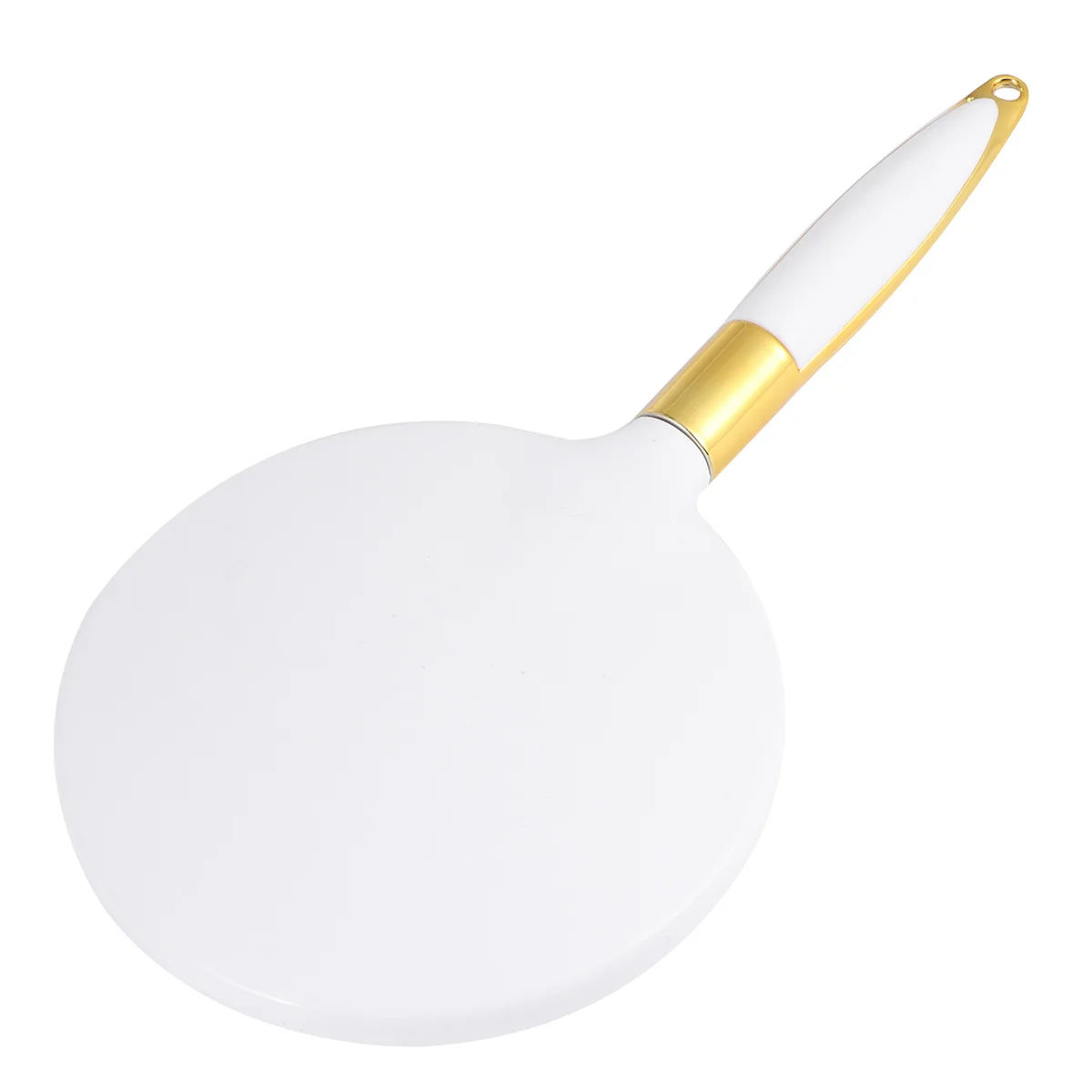 Vintage stijl make-upspiegel Handspiegel Draagbaar voor vrouwen Compact licht gebruik High Definition Shine Surface