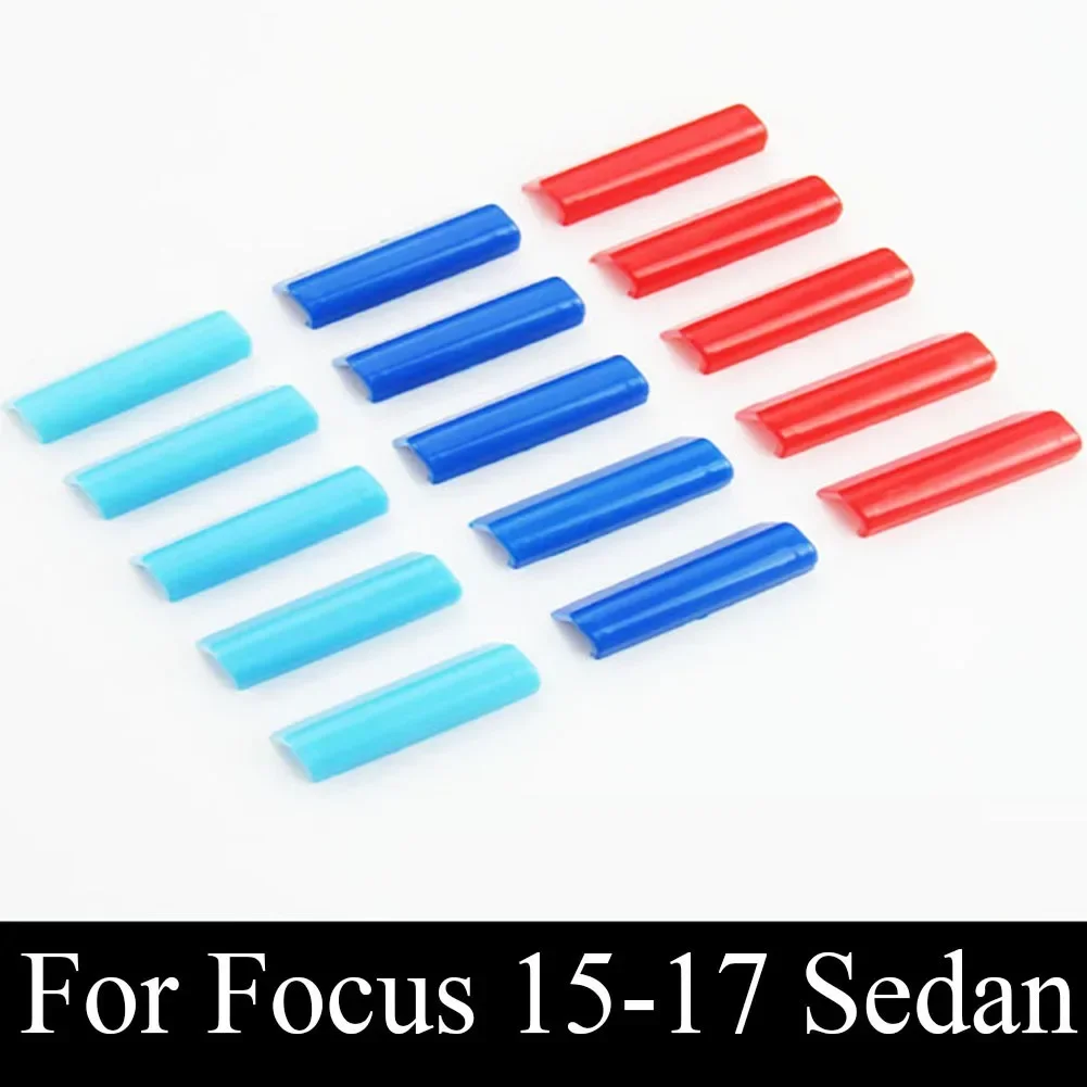 15PCS Car Grill ABS Sticker For Ford Focus 2015 2016 2017 Sedan 3 Color