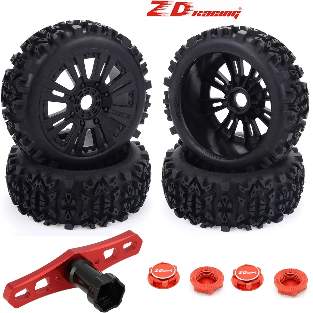 

4pcs/pack 1/8 Scale 17mm Hex RC Buggy Vehicle Wheels and Tires Sets for Redcat Team Losi VRX HPI Kyosho HSP Carson Parts 120mm