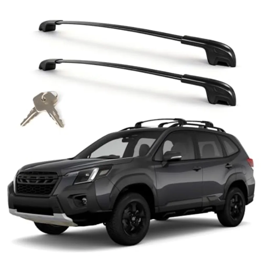 

Roof Rack Cross Bars Compatible with Subaru Forester Wilderness 2022-2026 Heavy Duty 300 LBS Lockable Aluminum Crossbars Anti-T