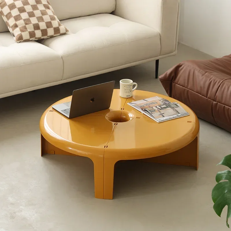 Nordic Modern Minimalist Ins Round Coffee Table Small Apartment Living Room Medieval Splicing Combination Side Table