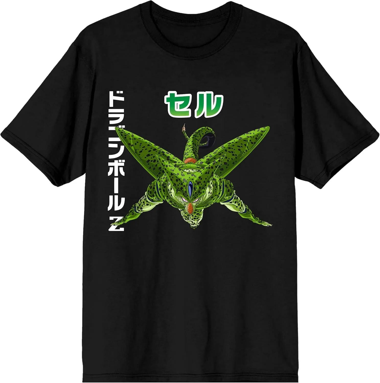 2026 Sommer Dragon Ball Retro 100% Baumwolle Herren T-Shirt Oversized Cell Erste Form Kanji-Print Top, Unisex & Familien-Partnerlook