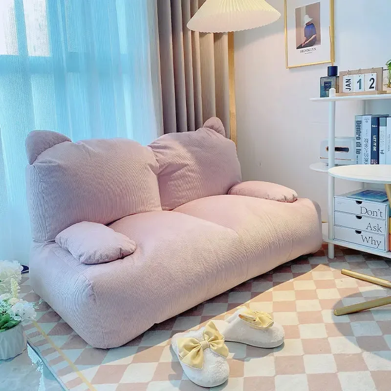 INS Giant Bean Bag Sofa Chair Cotton Linen Couch Recliner Floor Seat Bedroom Tatami Balcony Soft Small Lazy Sofa Leisure chair