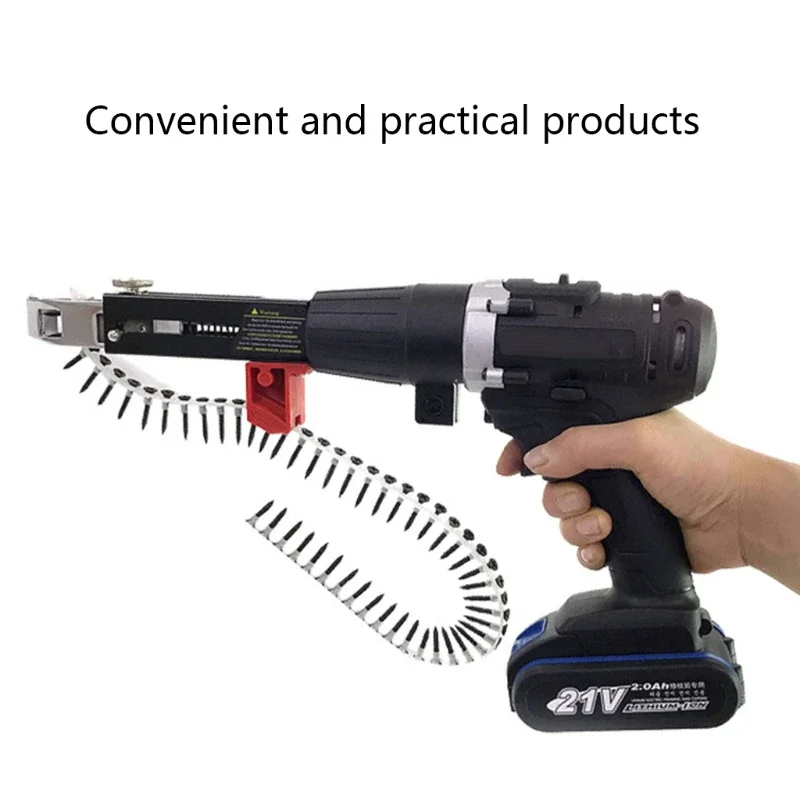 Imagem -02 - Cordless Electric Screwdriver Gun Drywall Screwdriver Power Drill Tools Parafuso Ajustável Comprimento e Profundidade Fácil de Usar Carpintaria