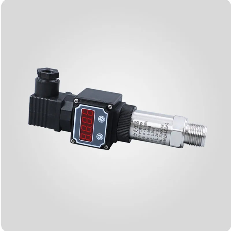 Pressure Transmitter with LED Display G1/4 12-36V 4-20mA 0.2% 0-600 Bar Optional Stainless Steel Pressure Transducer Sensor