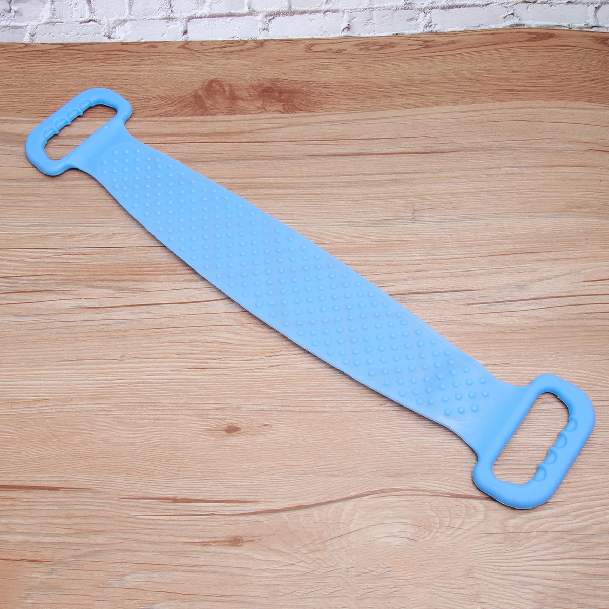 

1 шт., силиконовое полотенце для чистки спины, небесно-голубой портативный коврик для ванны для отшелушивания омертвевшей кожи, растирающее полотенце для спины, домашнее полотенце