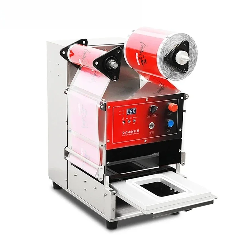 Vaccum Packaging Machine Automatic Tofu Tray Sealer Take Away Food Tray Sealing Machine Wrapping Machine