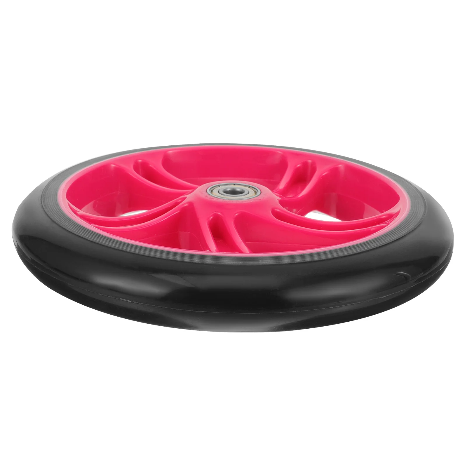 

Universal Replacement High Elastic PU Kick Scooter Wheel Heavy Duty Wheel Quiet Wear Resistant Bearing for Scooter Wheelchair
