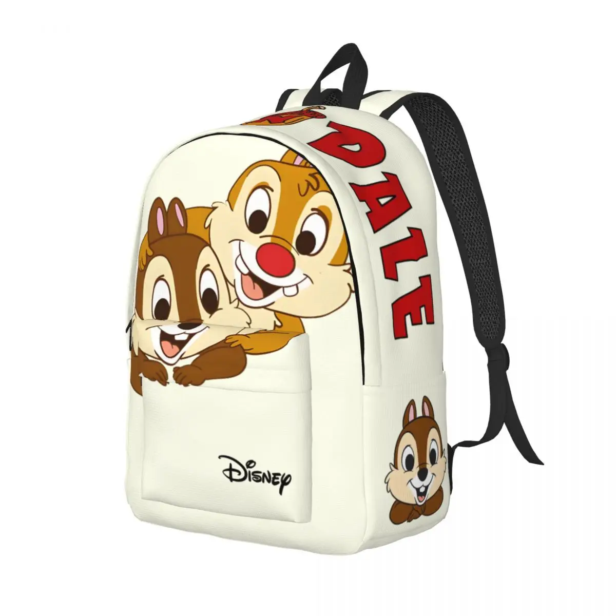 Campus Chip And Dale Retro Washable Solid Disney Chip \'n\' Dale Kindergarten Bag High School Students Schoolbag Birthday