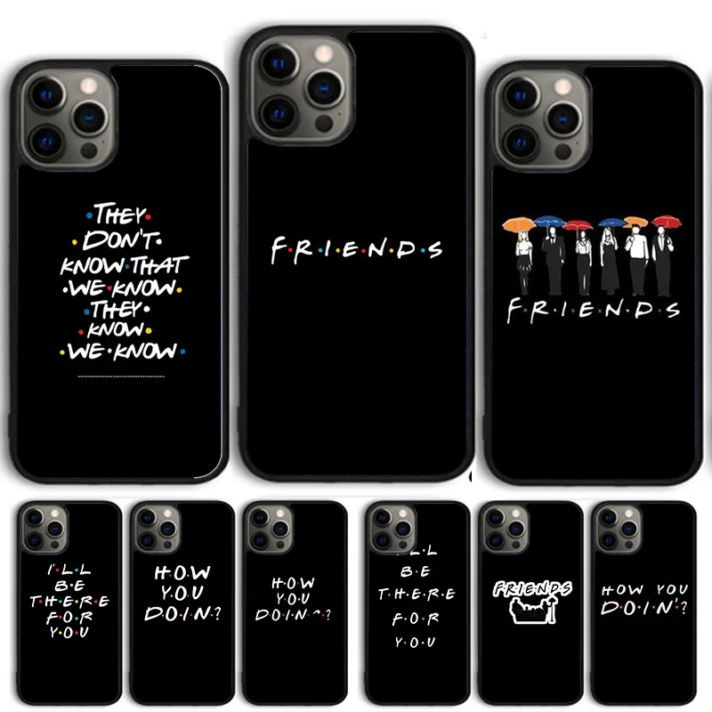 Amigos programa de TV como você faz Coque Shell Para iPhone 17 Air 15 16e 14 13 12 Pro Max 11 Pro Max Plus Capa de telefone