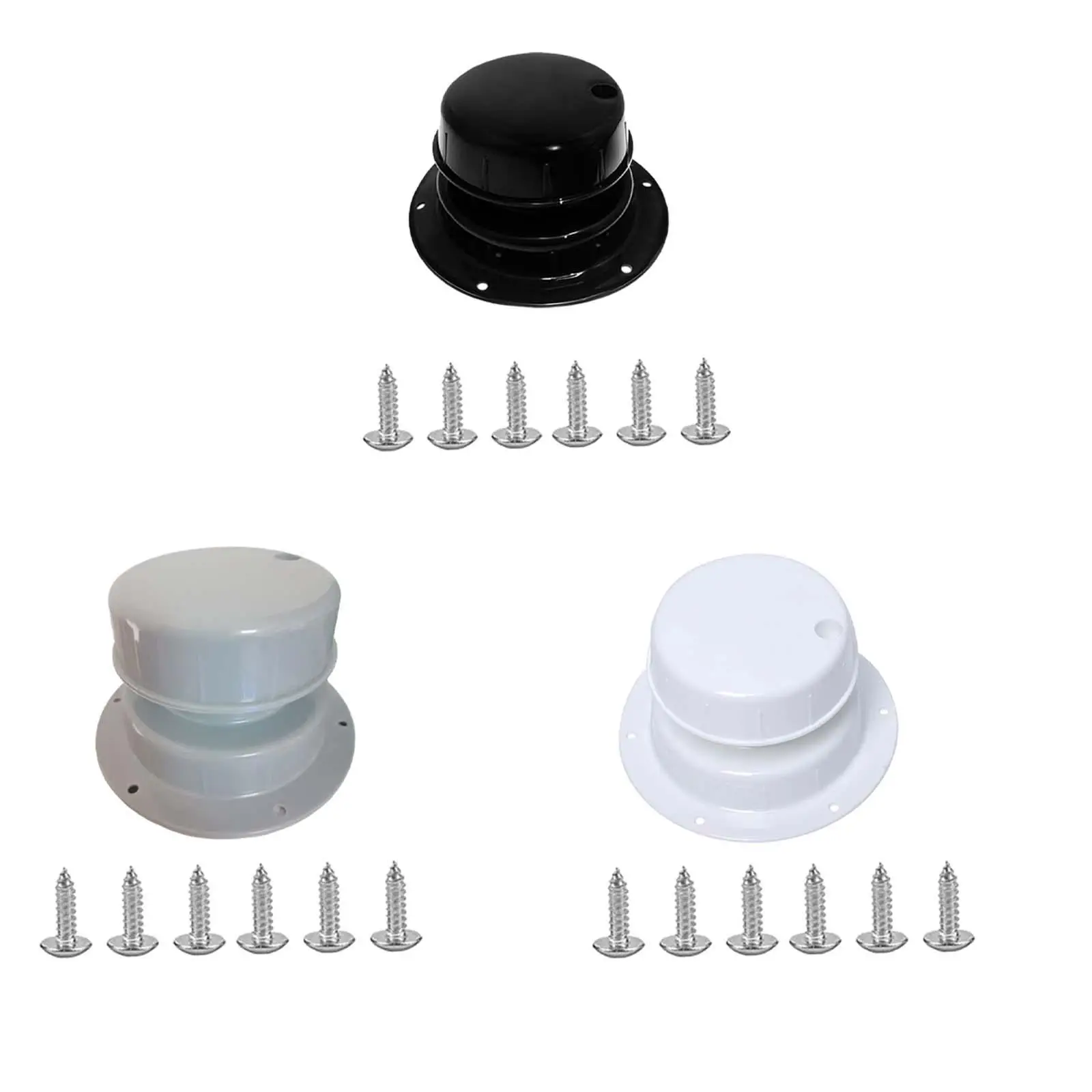 

RV Roof Vent Cap RV Plumbing Vent Cap with Install Screws Replacement Part Roof Pipe Exhaust Cover for Motorhome Boat