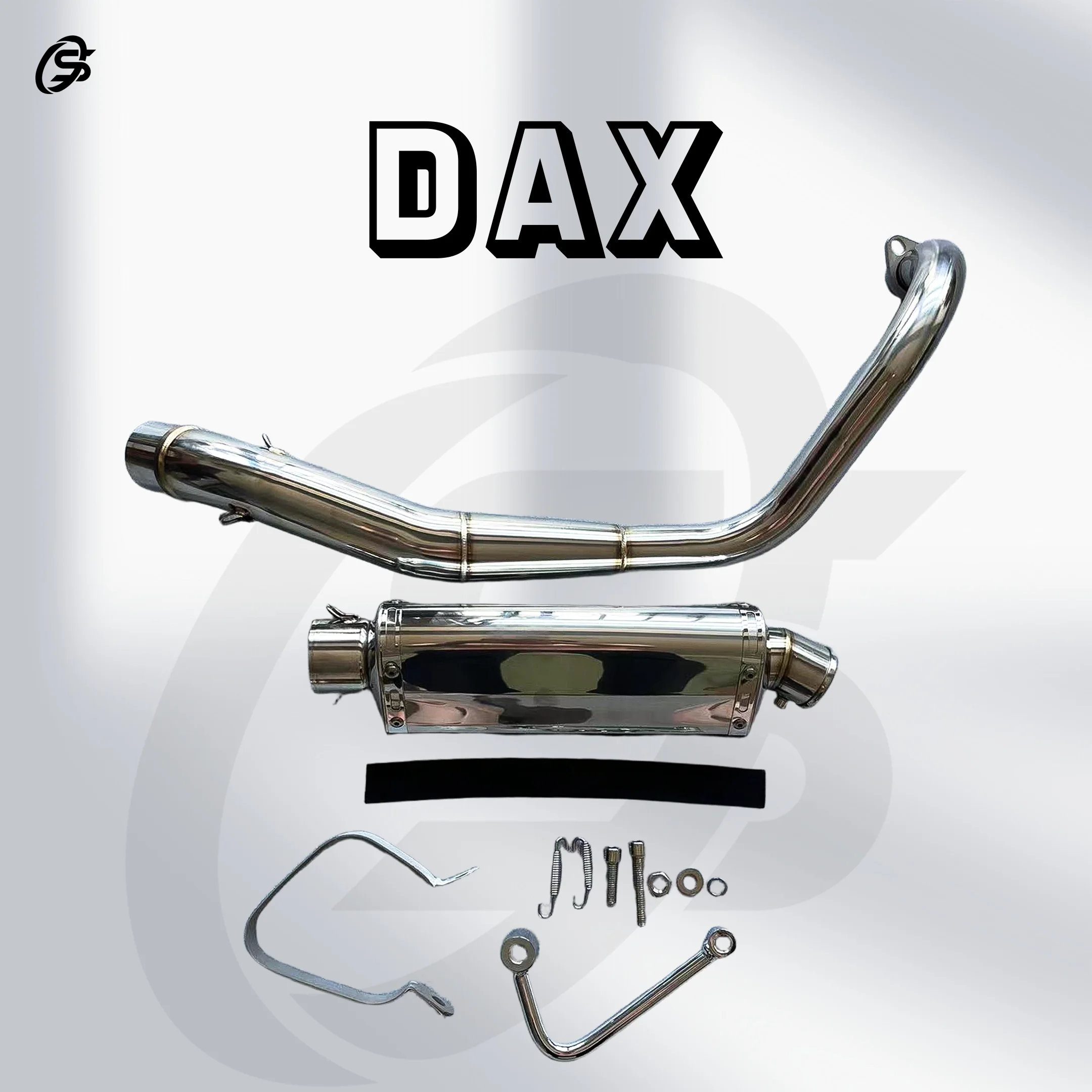 

Выхлопная труба CT70 Выхлоп из нержавеющей стали ST70 Глушитель DAX CT70 ST70 Детали выхлопной системы