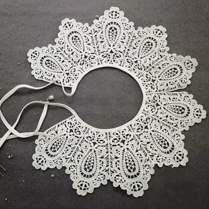 Girls Clothing Accessories Lace False Collar Hollow Shawl Cloud Shoulder Pearl Lace Shawl Antique Jewelry Fashion Accessories