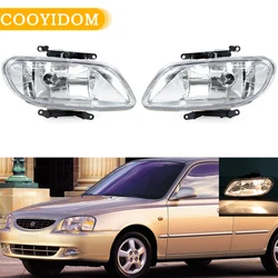 Luces antiniebla de parachoques delantero DRL para coche, faro antiniebla, luz de conducción para Hyundai Accent Sedan 2000 2001 2002 92202-25000 92201-25000