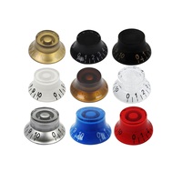 FLEOR 4pcs Top Hat Electric Guitar Knobs Speed Tone Volume Control Button Caps for LP SG Guitar Parts