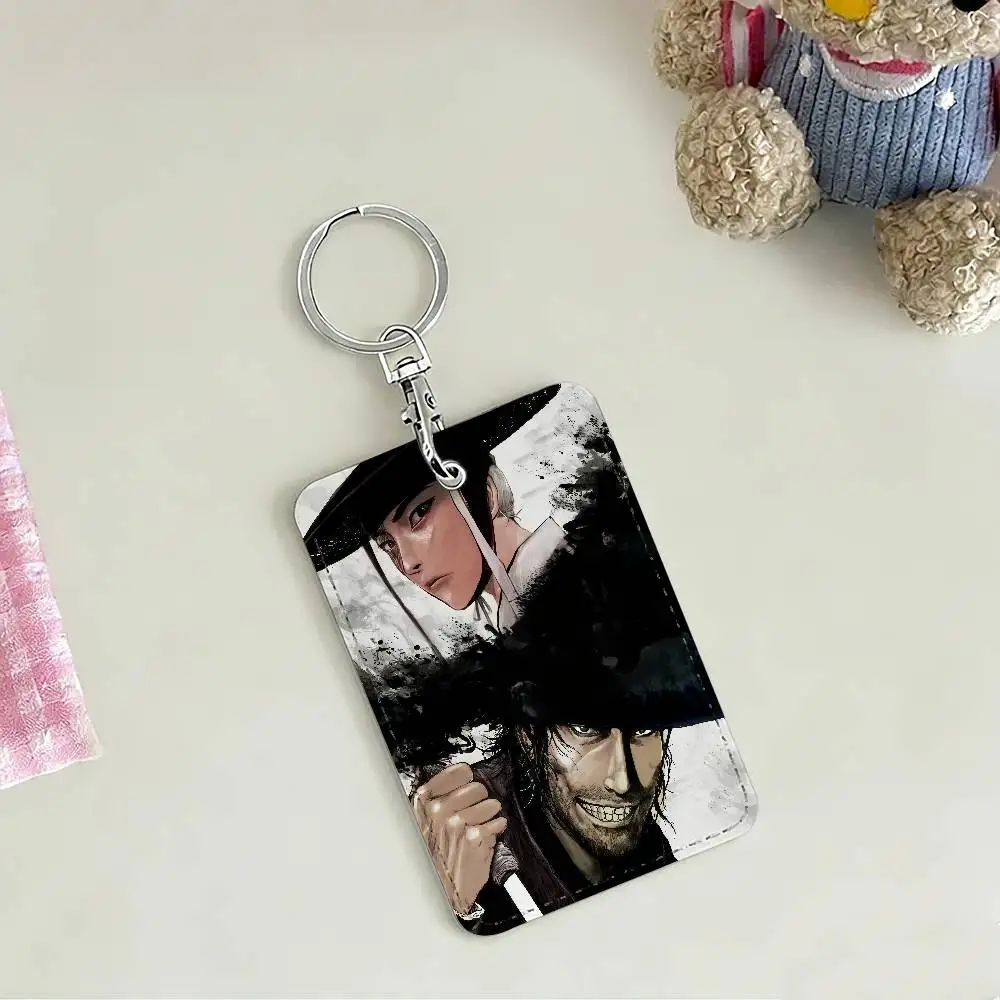 Anime Blades of the Guardians Card Holders Anti-lost Student ID Card Protective Cover Cases Campus Access Cards Key Chain
