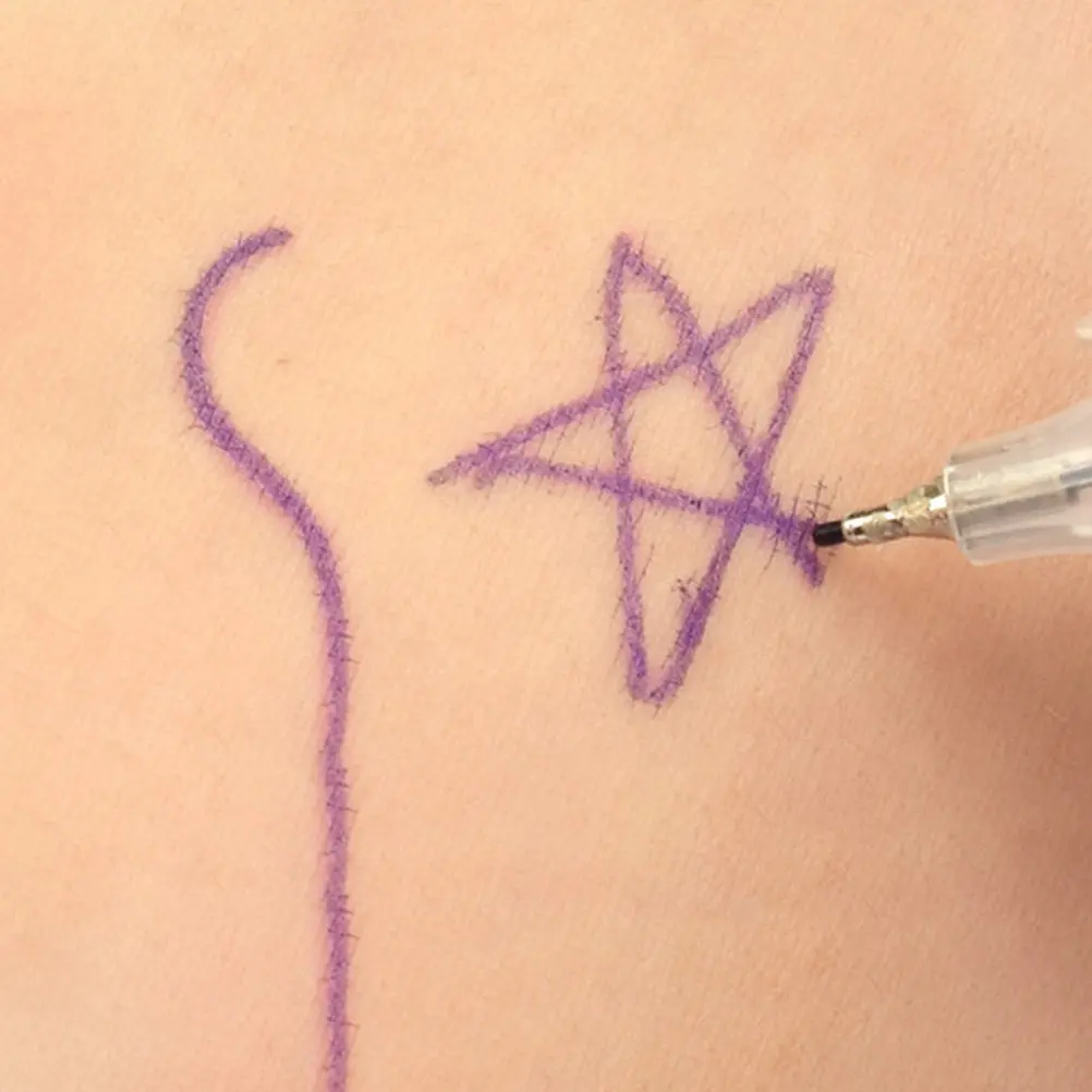 

Набор маркеров для бровей с линейкой для разметки бровей, татуировки, маркировки кожи, портативный, для точного позиционирования при татуировке губ и вышивке