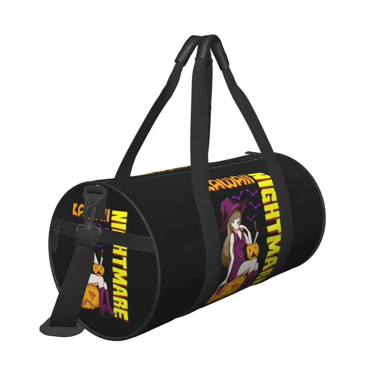 Hot Sale Kawaii Nightmare Halloween Anime Princess Witch Travel bag Desert Travel Large Duffel Bag