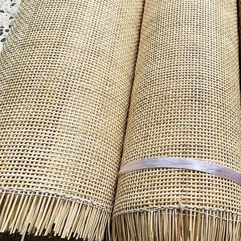 Rattan natural indonésio cana webbing rolo material para decoração de móveis treliça oca tecelagem esteira cadeira gabinete reparação