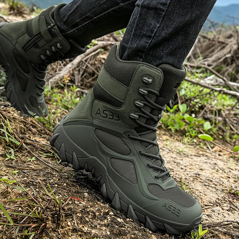 Men Tactical Boot Casual Ultrallight Training Safety Work Waterproof Outdoor Male Army Boots Rapid Response Ankle Hunting Boots view 4