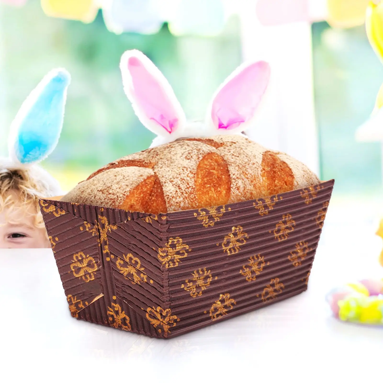 

25 Pcs Pans Baking Trays Disposable Rectangular Loaf Pans Cake Cups Rectangle Bread Baking Paper Trays Moulds Bake Ware Set