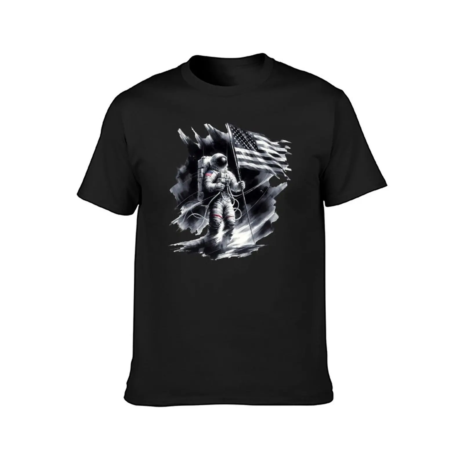 Spaceman in Sumi e 3 T-Shirt blanks quick drying heavyweights black t shirts for men