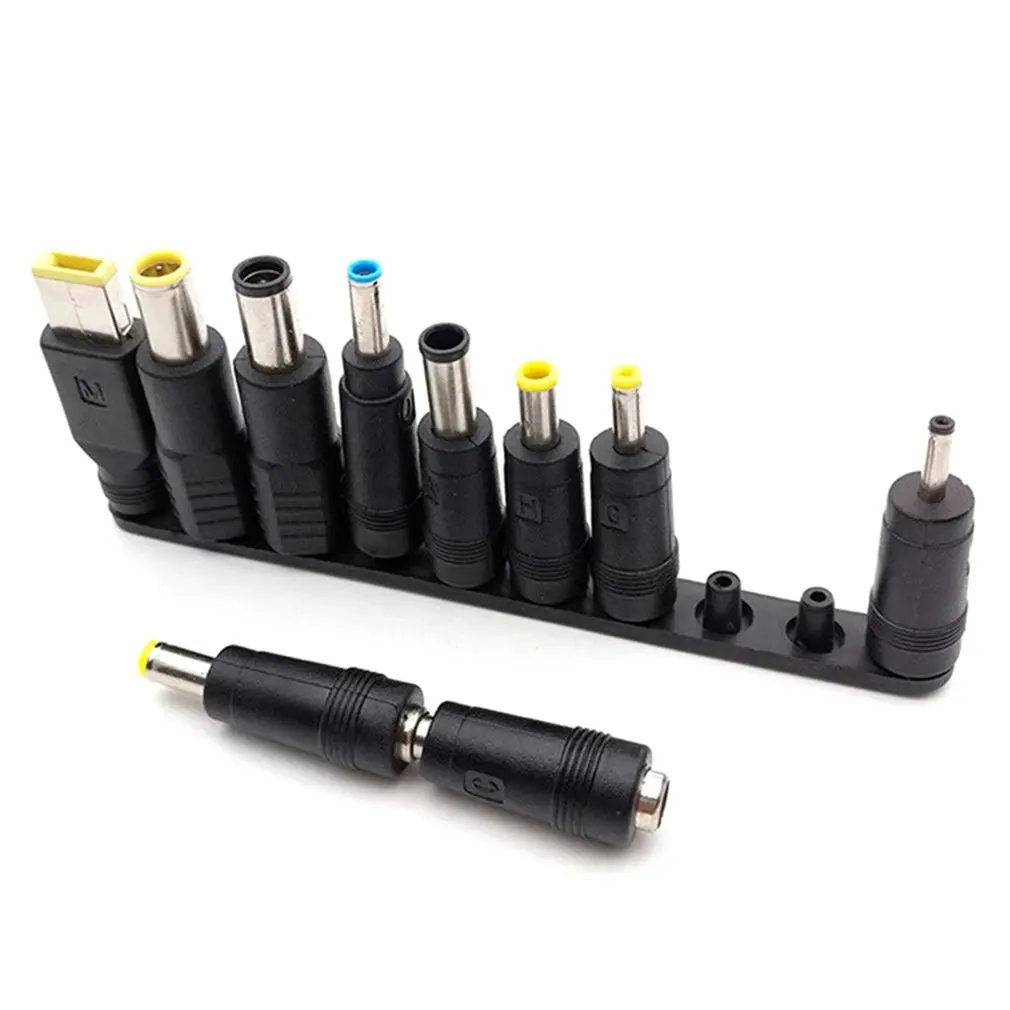 Hot 10PCS Universal DC Power Charger for Notebook Laptop Supply Adapter Tips Connector Jack to Plug Charging Dropshipping