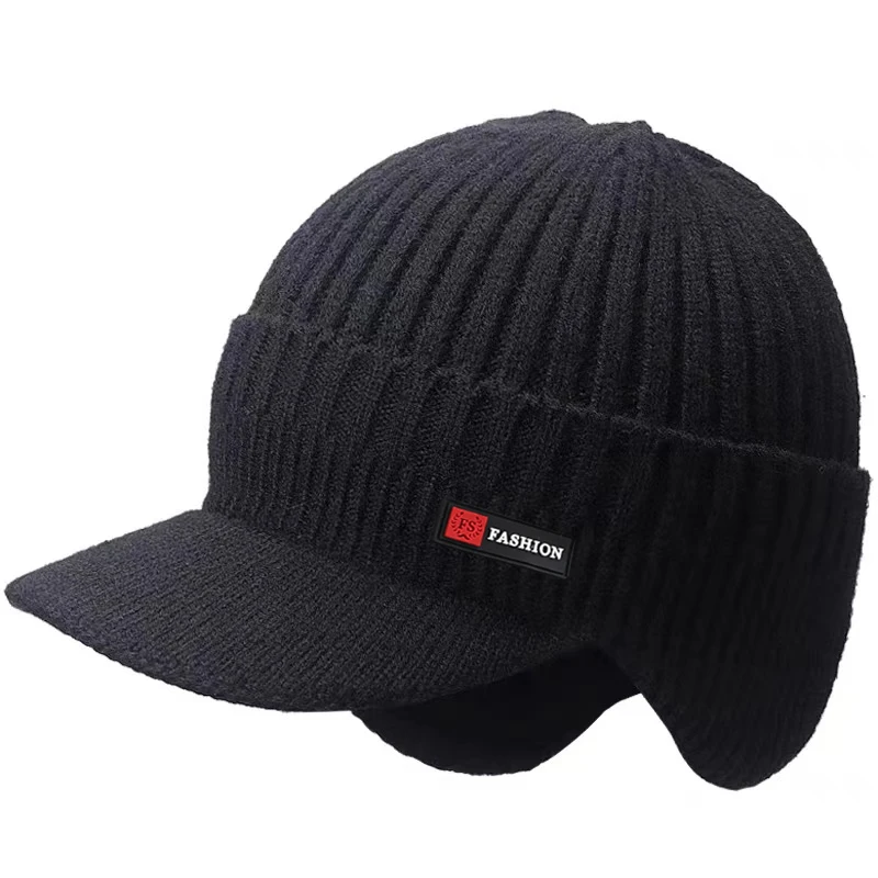 Casquette de baseball coupe-vent pour homme, protection des oreilles, optique chaude, casquette de vélo, chapeau masculin, écharpe d\'extérieur,