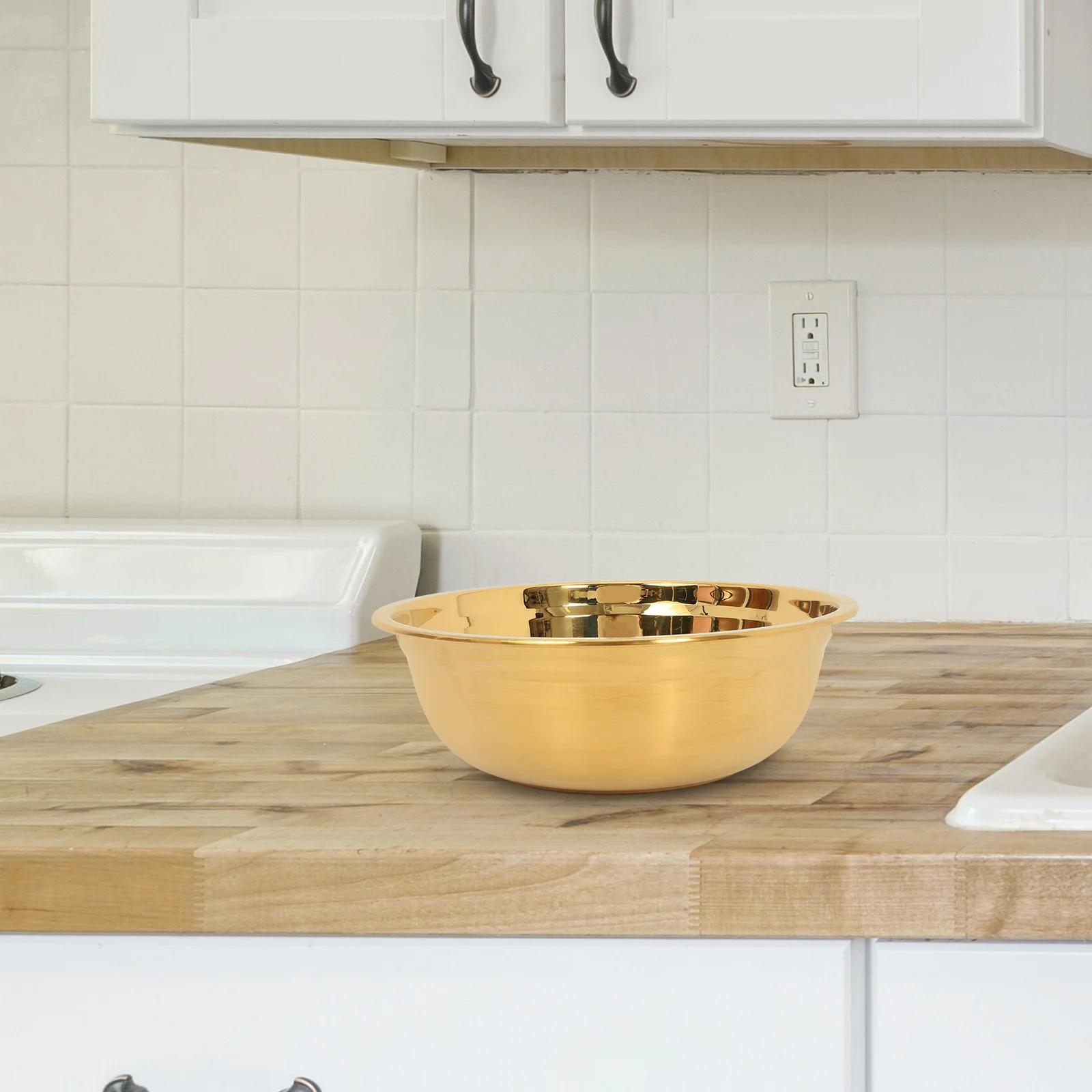 

Толстая раковина из нержавеющей стали, круглая многофункциональная чаша для кухни, ванной комнаты, мытья овощей и фруктов, чаша для приготовления столешницы, ванны